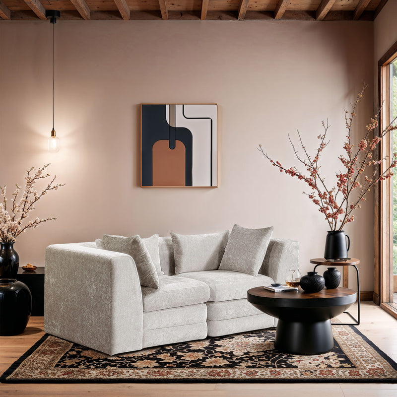 Stellar - 2 Piece 76" Upholstered Modular Loveseat