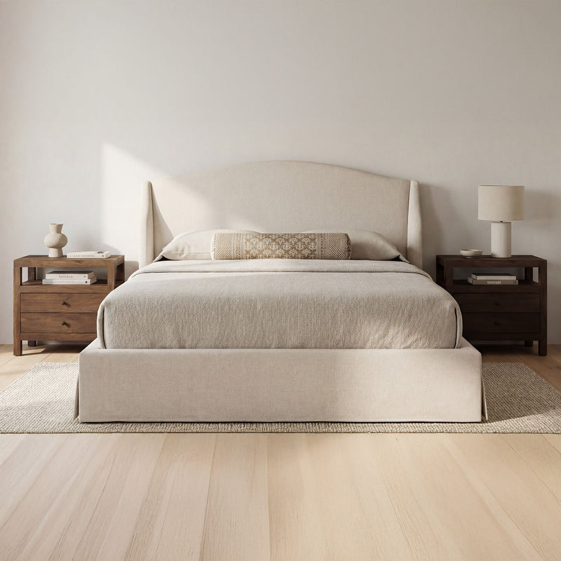 Weston - Queen Storage Bed - Cream