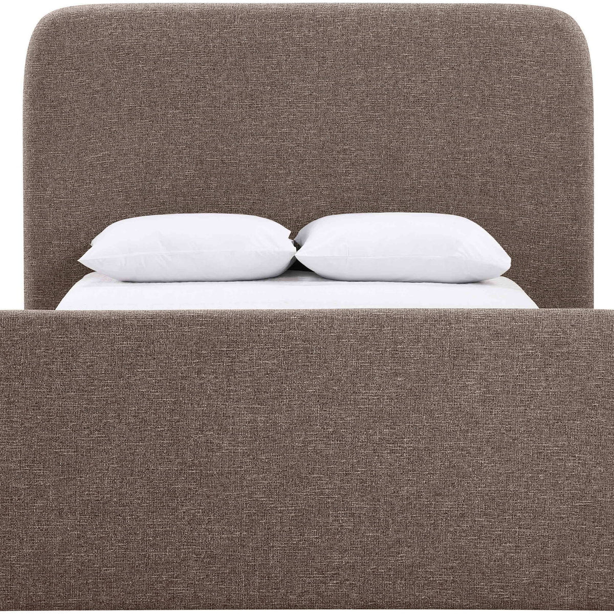 Fira - Linen Textured Fabric Upholstered Bed