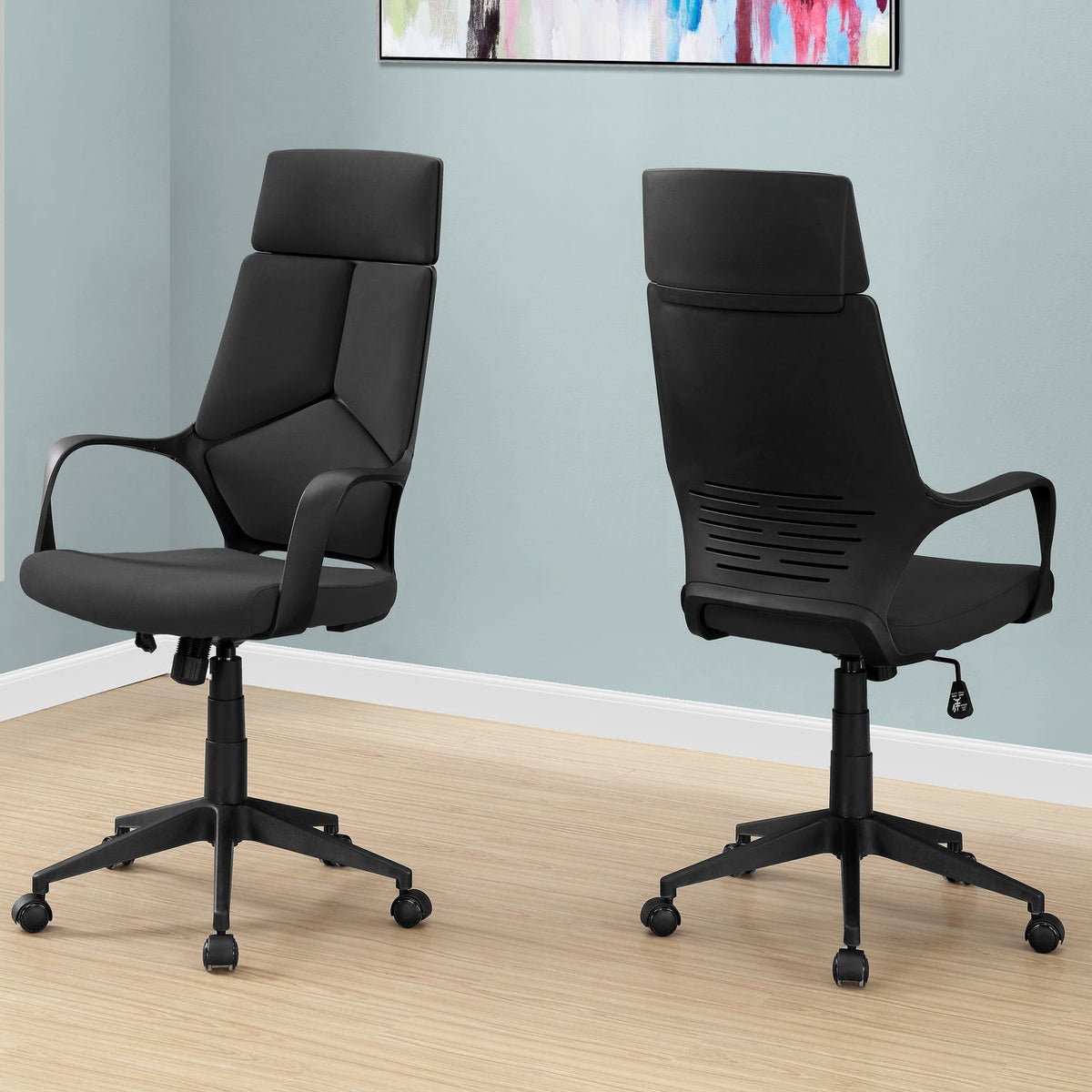 Office Swivel Chair, Adjustable Height, Ergonomic, Armrests, Contemporary & Modern