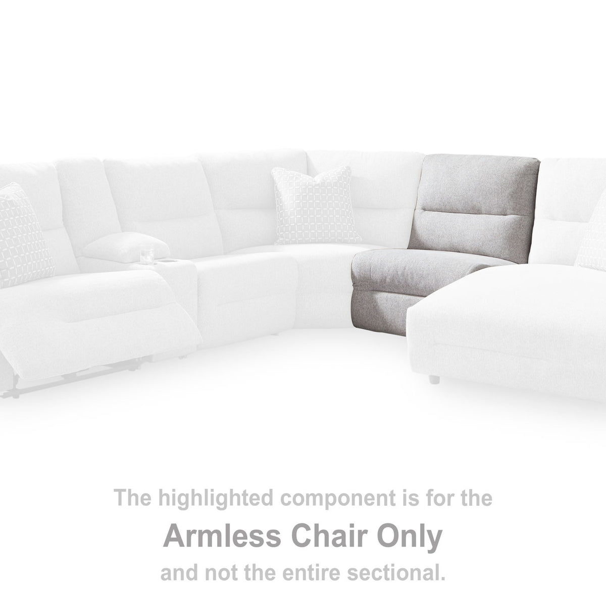 Acklen Place - Armless Chair - Pewter