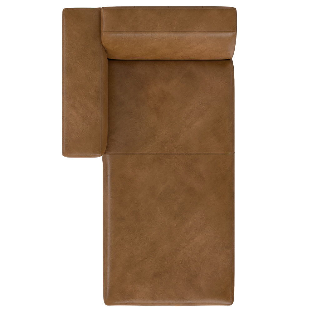 Rex - Left Chaise Sofa Module - Brown