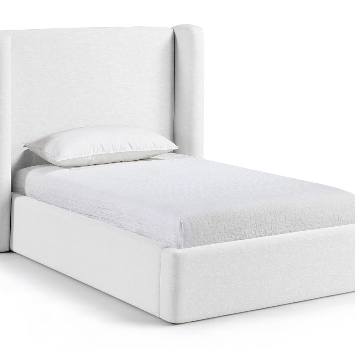 Kendall - Linen Textured Fabric Upholstered Bed