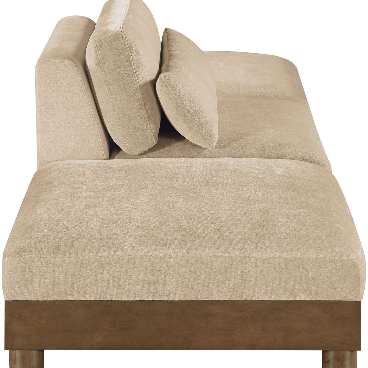 Turin - Chenille Fabric Upholstered Modular Sectional - Beige