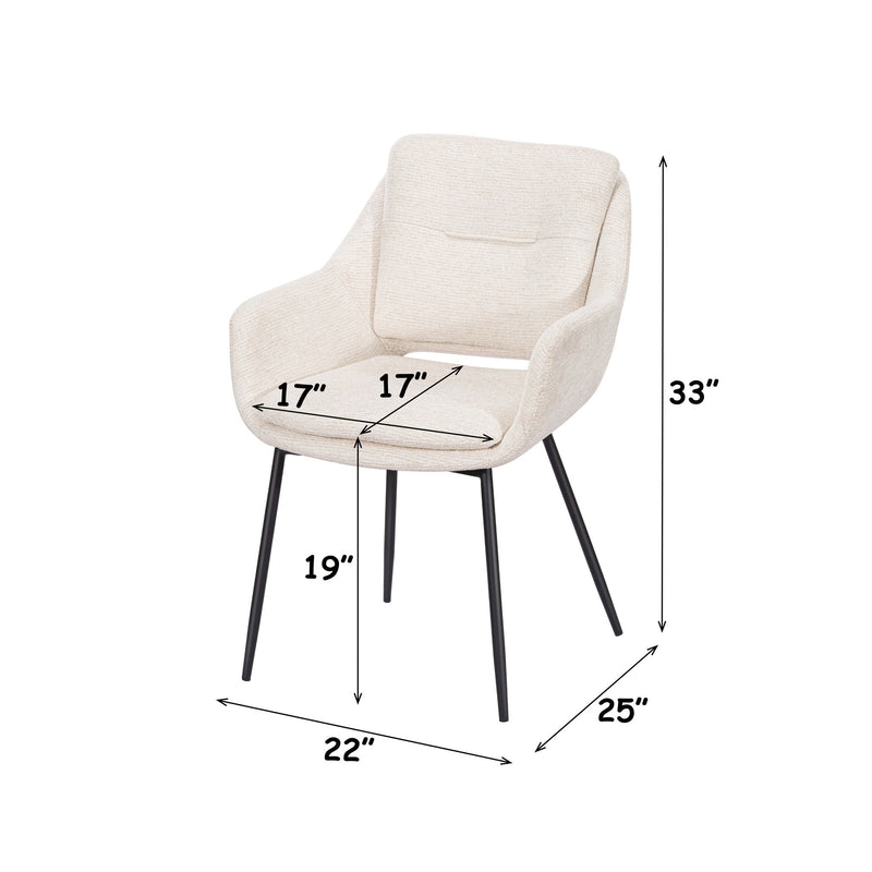 Bexley - Arm Chair (Set of 2) - Beige