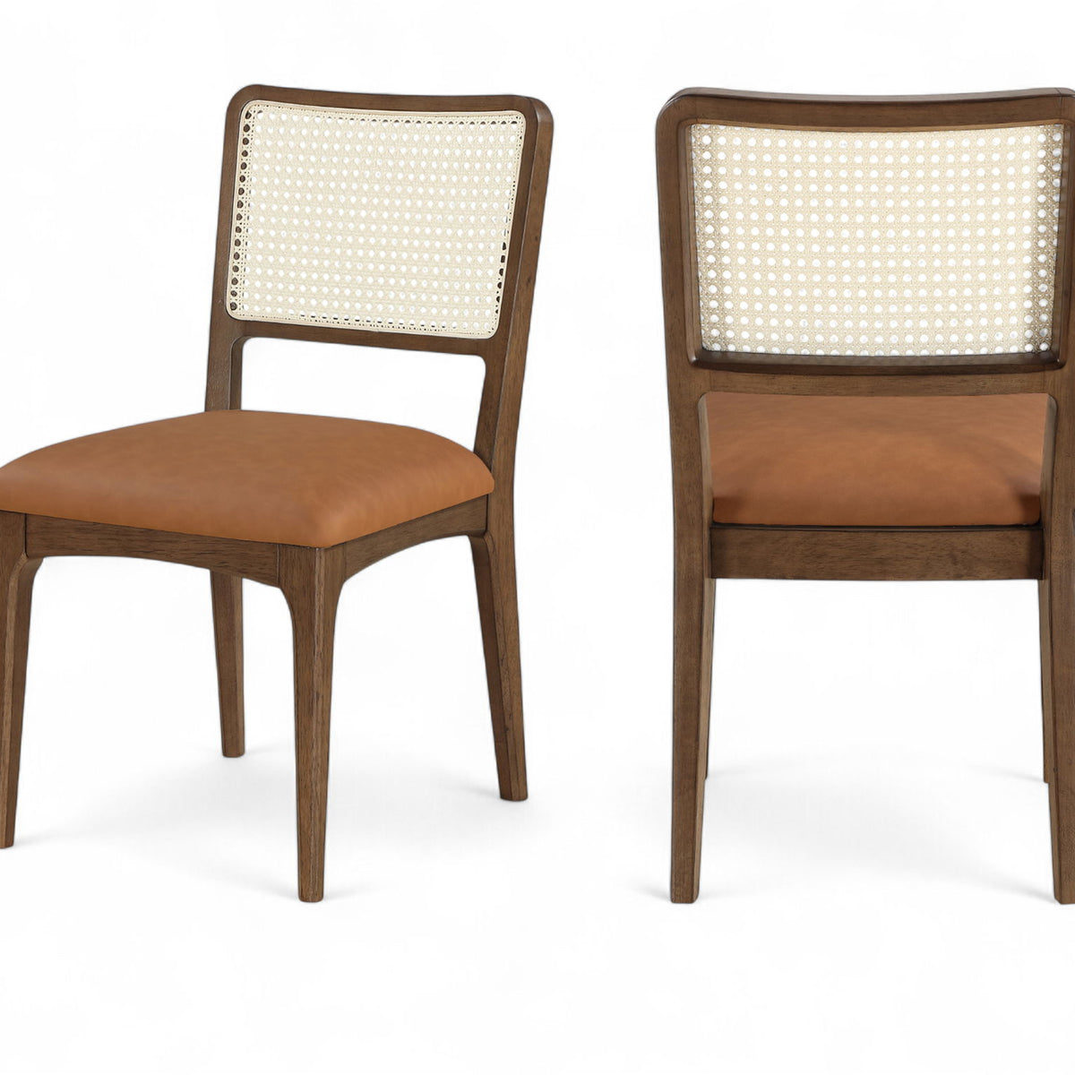 Atrium - Upholstered Seat Dining Chair With Brushed Brown Base (Set of 2)