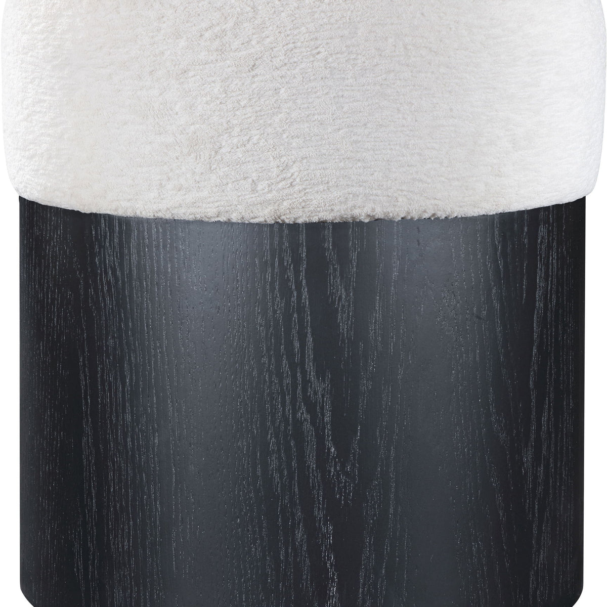 Nimes - Ottoman / Stool With Black Base