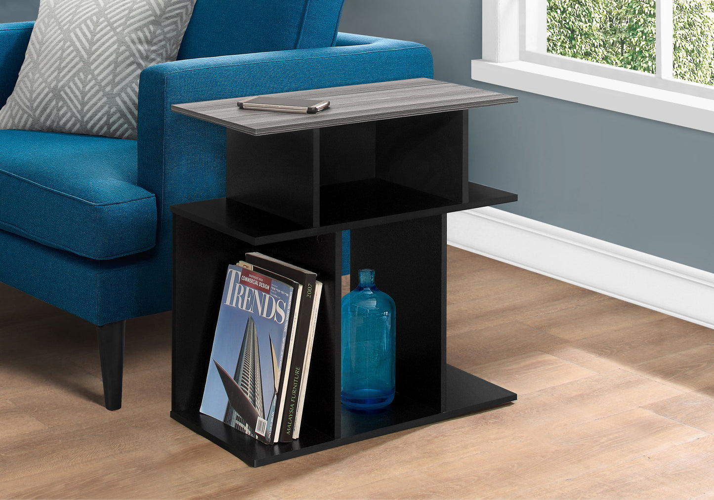 Accent Table, Side Contemporary & Modern - Black