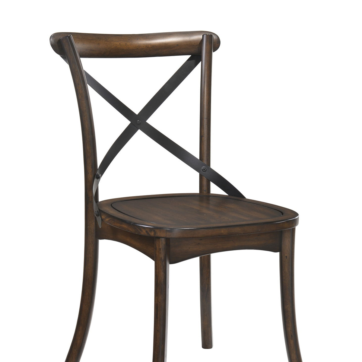 Kaelyn - Metal Side Chair (Set of 2) - Dark Oak