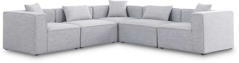 Cube - Linen 5 Piece Modular Corner Sectional