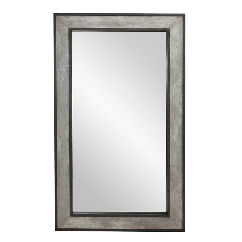 Webster - Floor Mirror - Weathered Cement