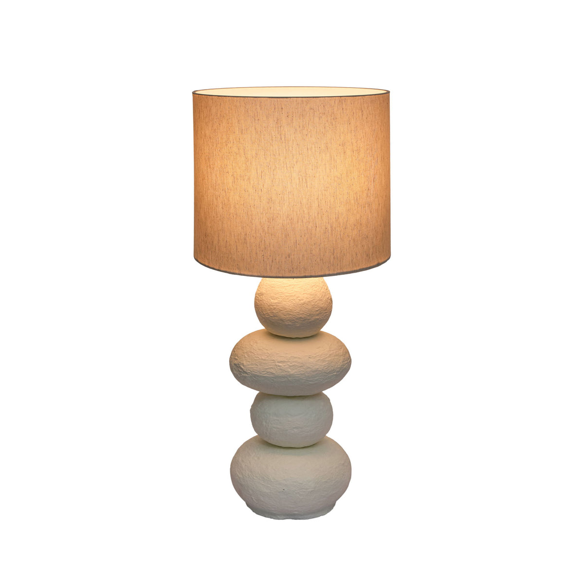 Pebble - Papier Mache Lamp