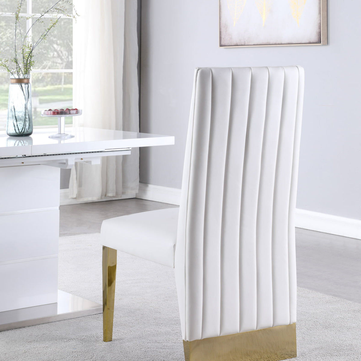 Porsha - Dining Chair (Set of 2) - Gold Base