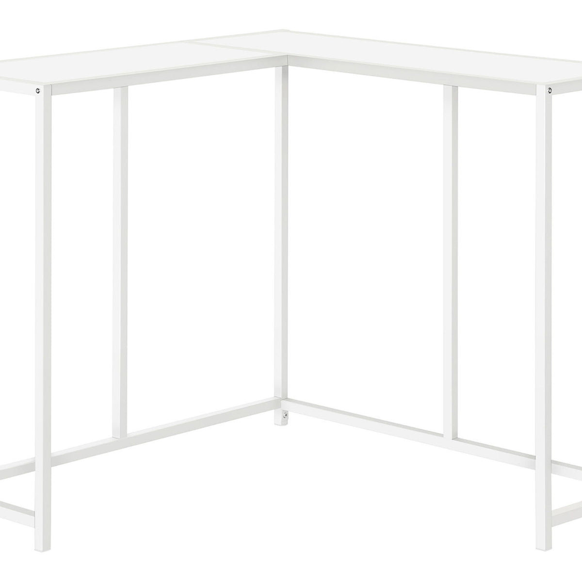 Corner Accent Console Table For Entryway, Unique L-Shaped Design