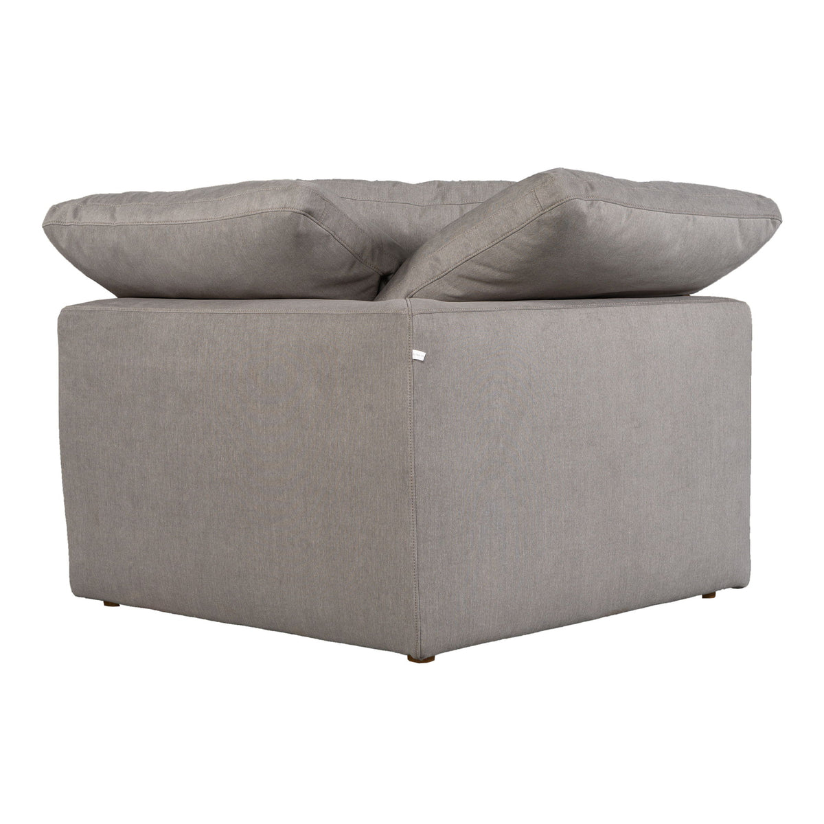 Terra - Livesmart Fabric Condo Corner Chair - Light Gray
