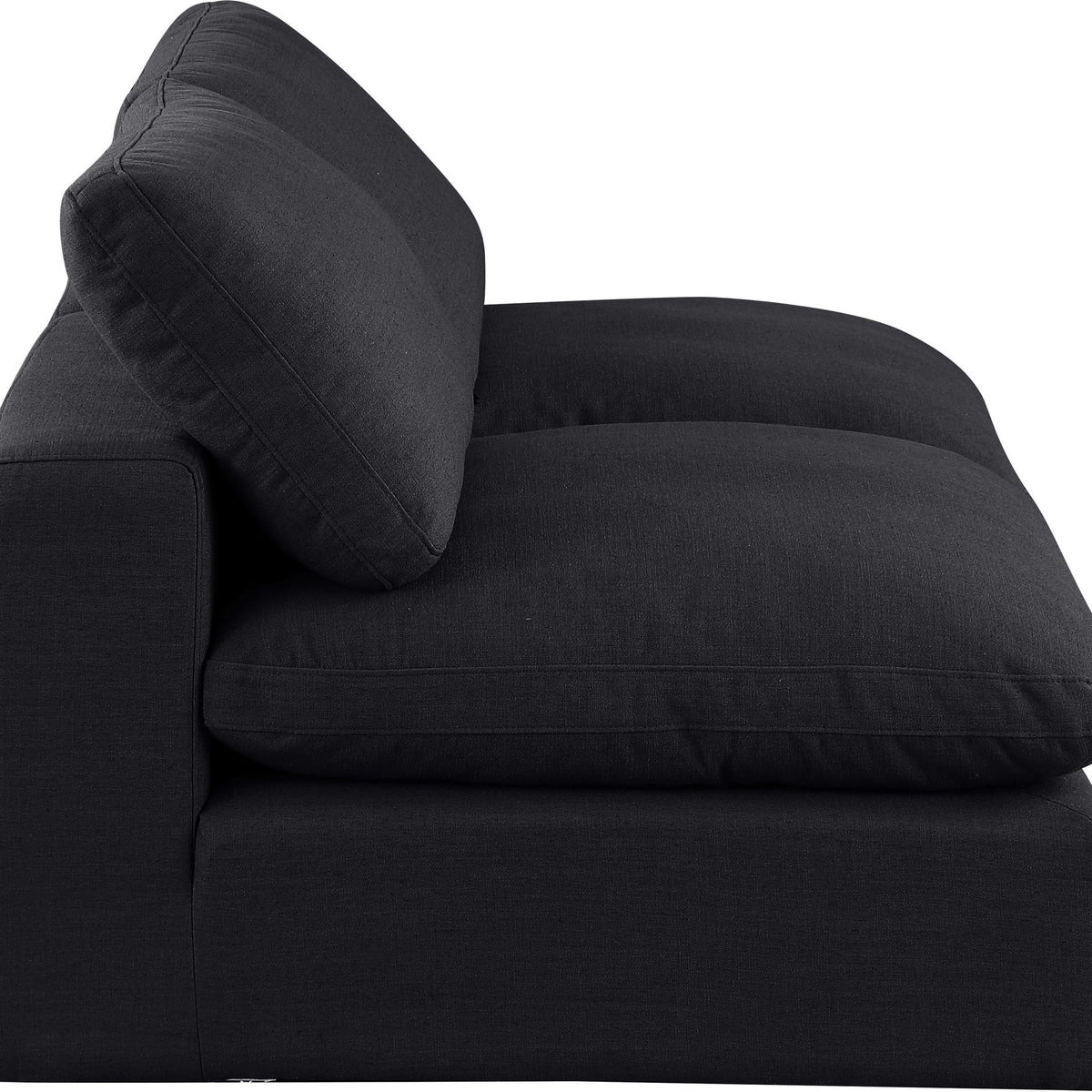 Comfy - Linen Modular Armless Sofa 2 Seats