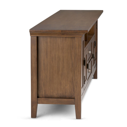 Redmond - TV Media Stand - Rustic Natural Aged Brown