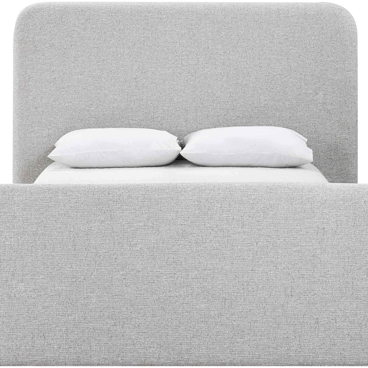 Fira - Linen Textured Fabric Upholstered Bed