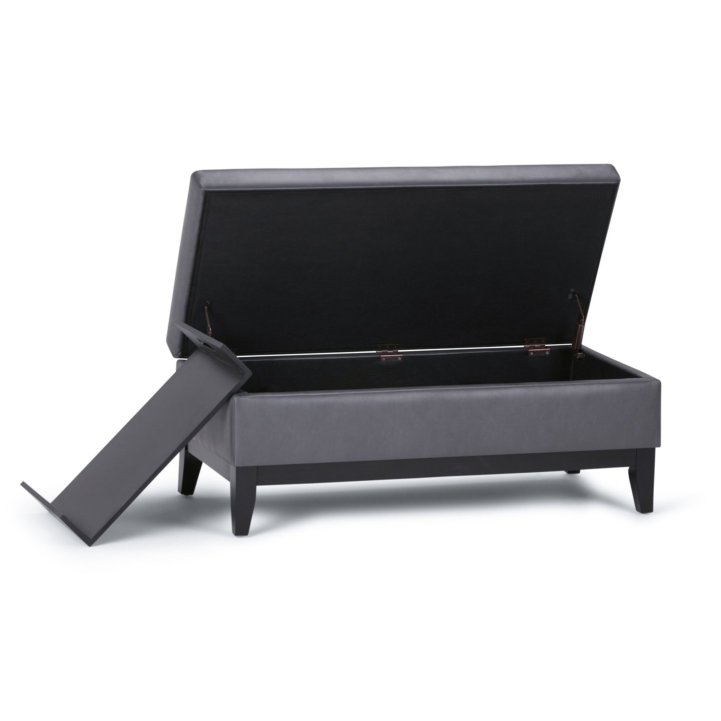 Oregon - Contemporary Storage Ottoman Bench With Tray