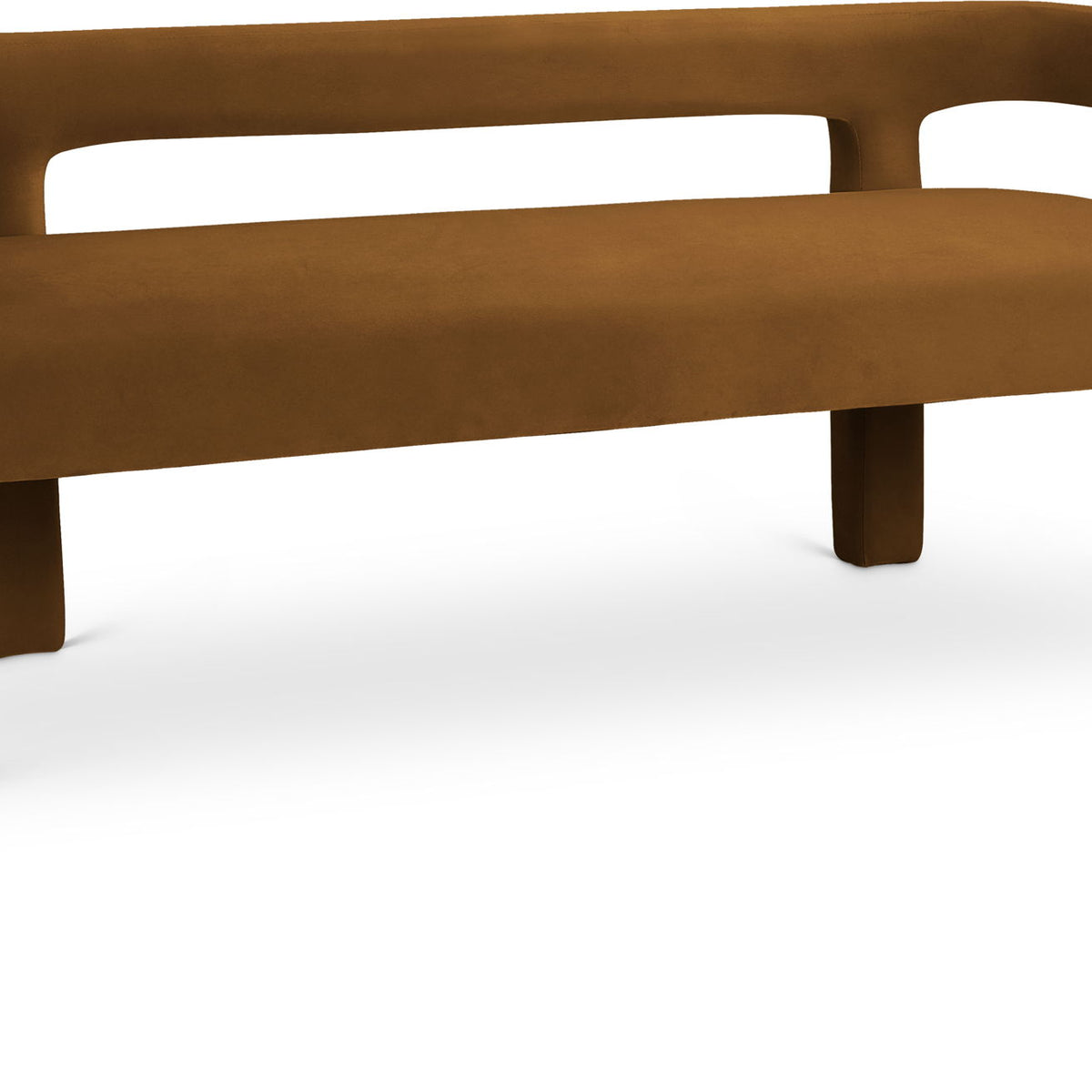 Athena - Velvet Bench - Saddle