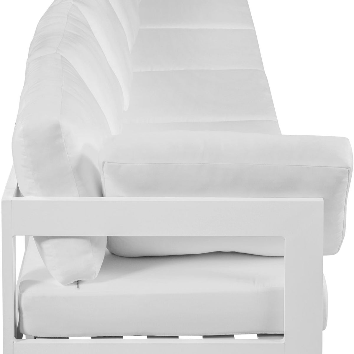 Nizuc - Outdoor Patio 6 Seat Modular Sofa With White Frame