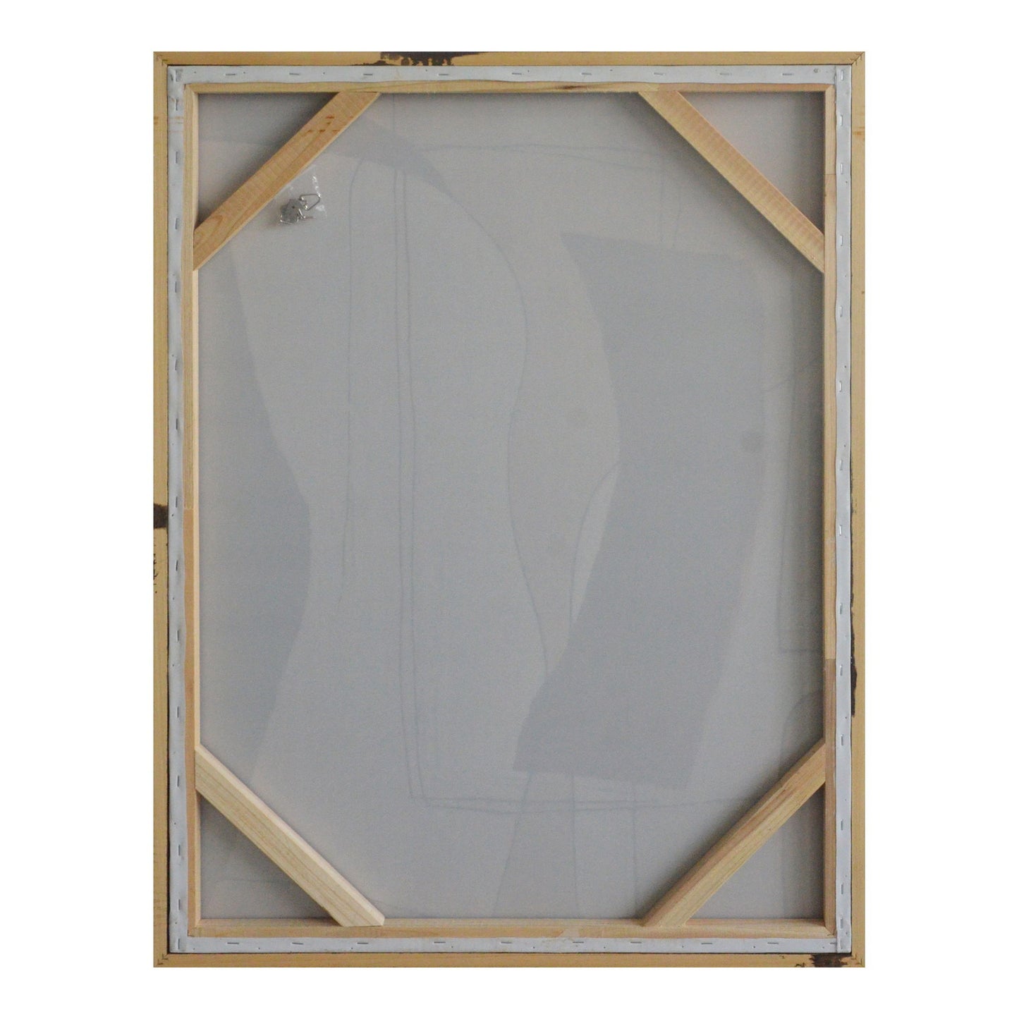 Voyager - Framed Painting - White