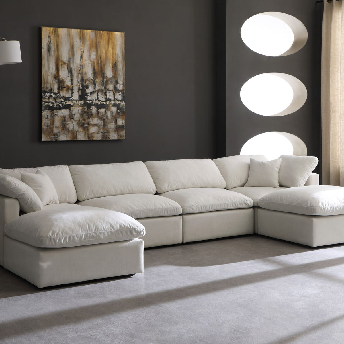Plush - 6 Piece Modular Sectional