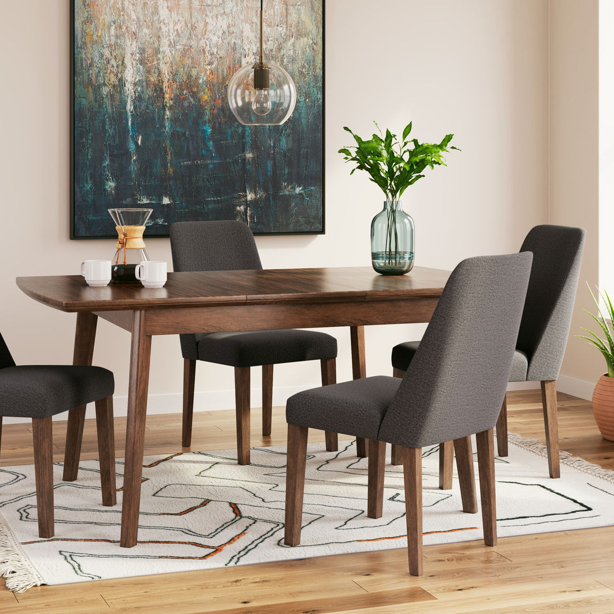 Lyncott - Butterfly Extension Table Set