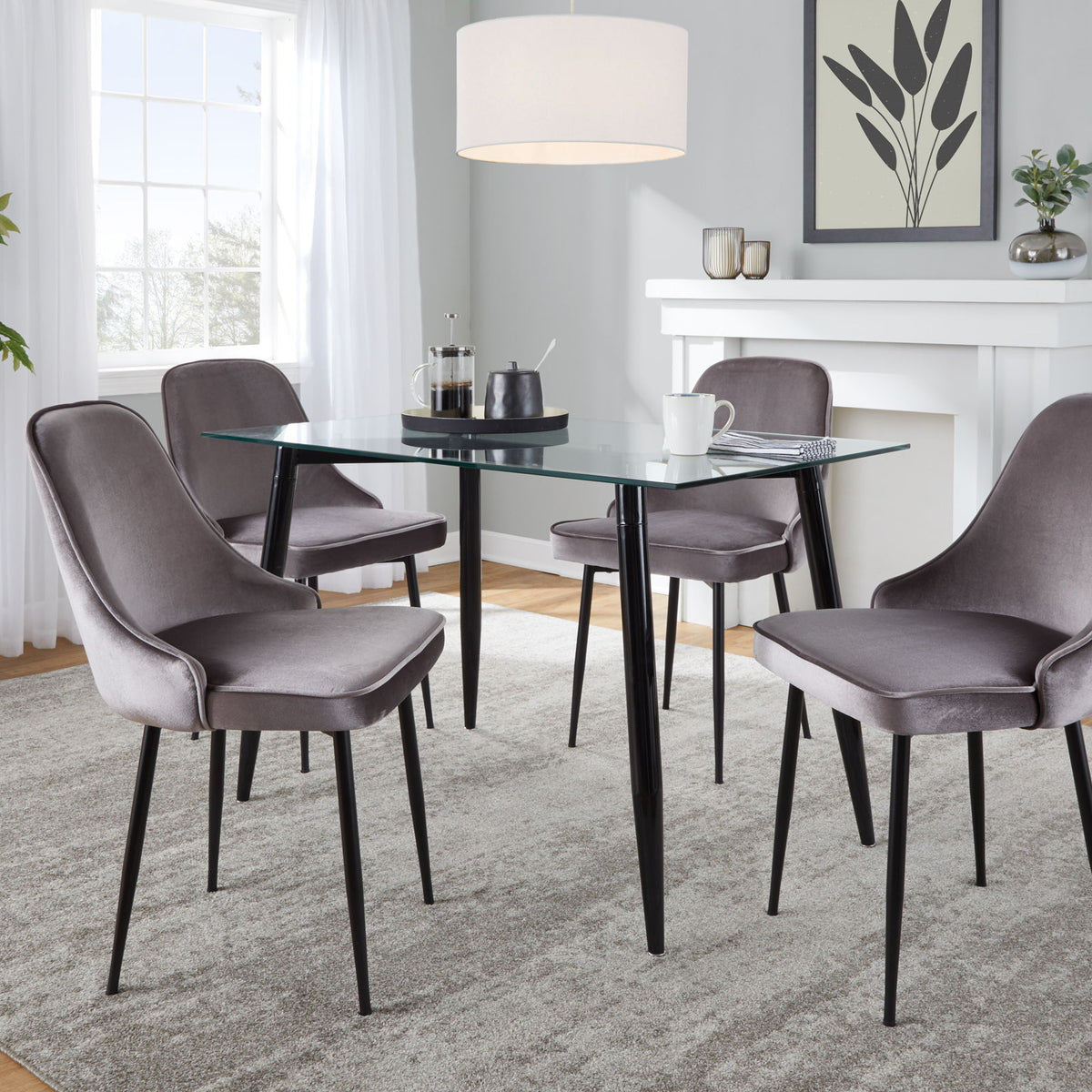 Clara Giovani - 5 Piece Contemporary Dining Set