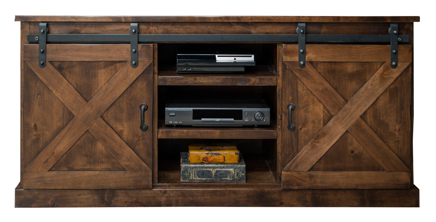 Farmhouse - TV Stand Console - Aged Whiskey