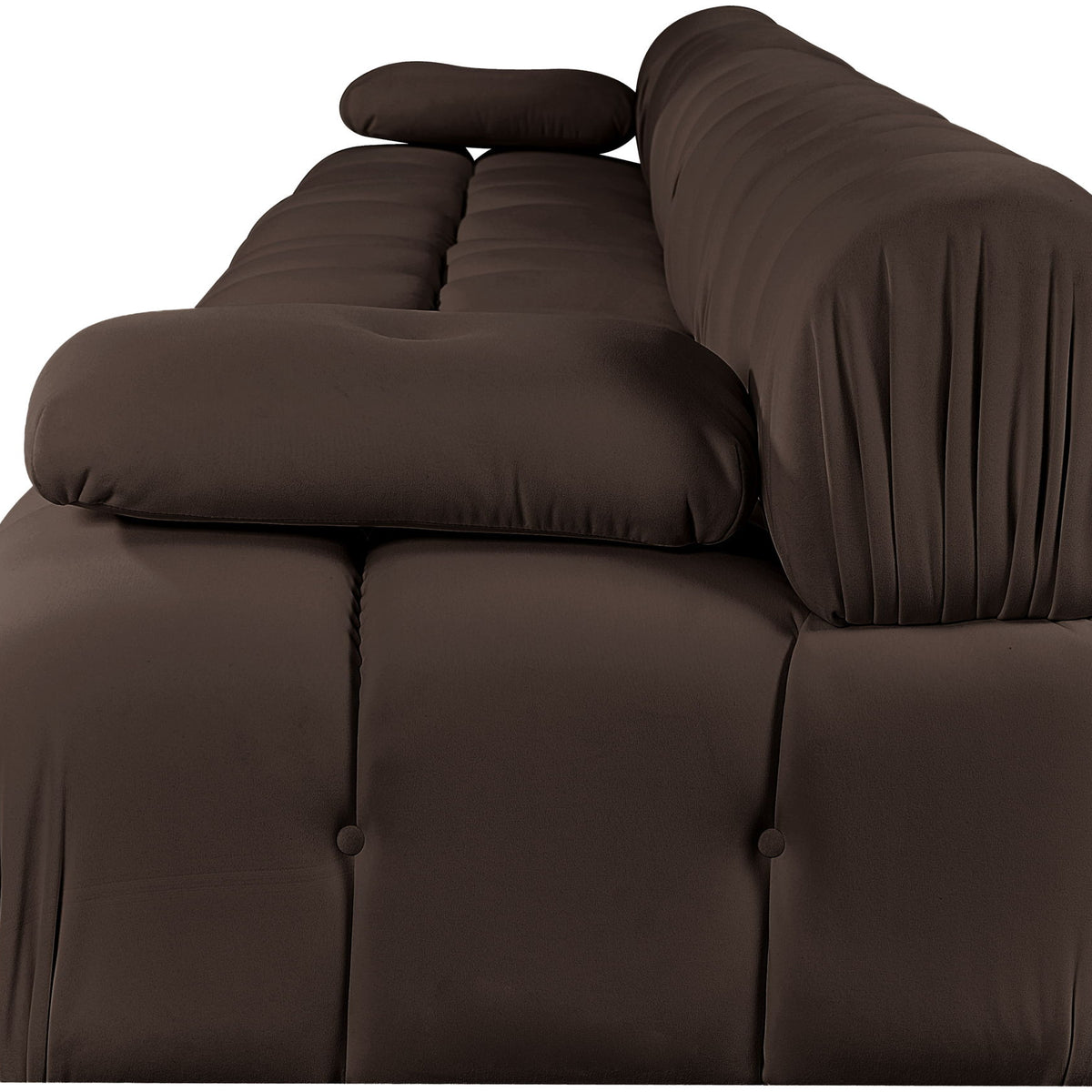 Orin - Velvet 5 Piece Modular Armless Sofa