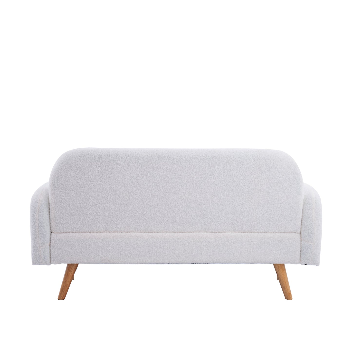 Teddy Velvet Two-Seater Sofa With Three Lumbar Pillows