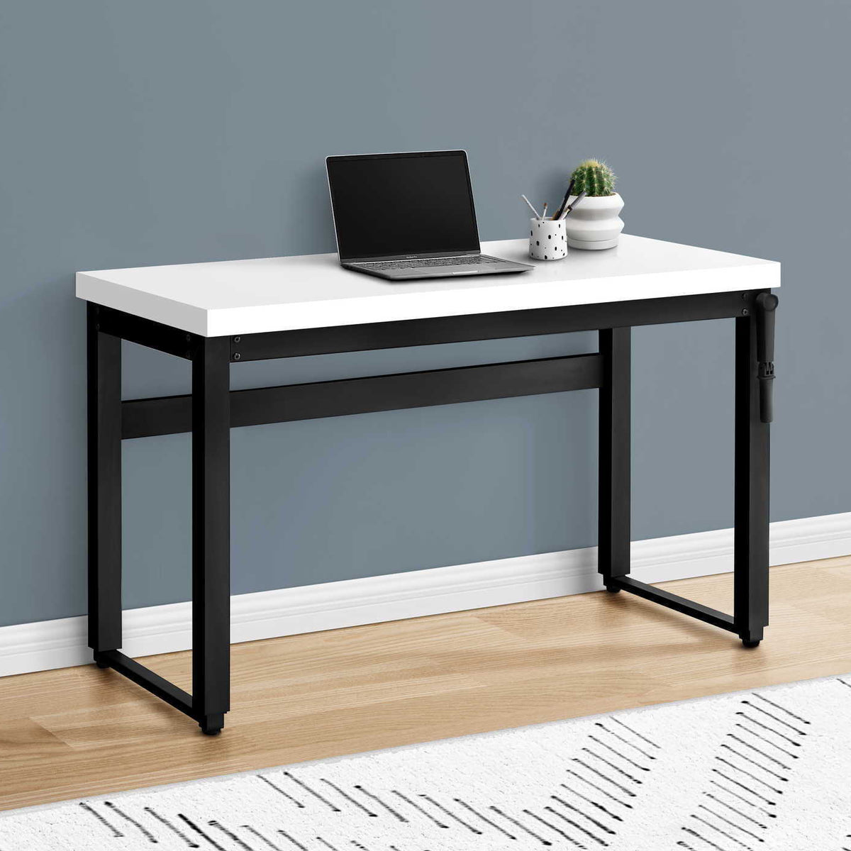 Computer Desk, Home Office, Standing, Adjustable, Laptop, Contemporary & Modern