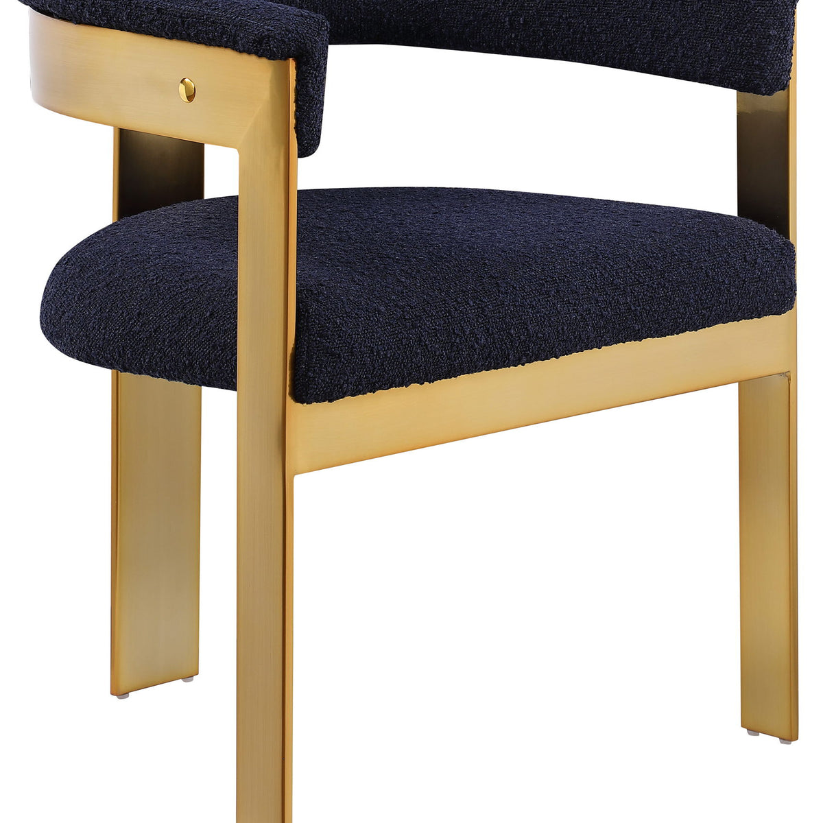 Romeo - Boucle Dining Chair With Gold Base (Set of 2)