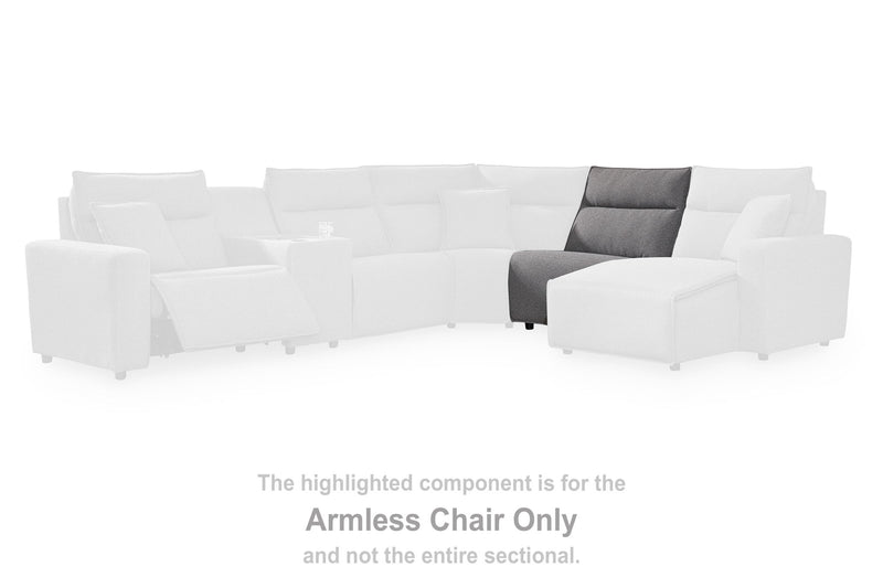 Modmax II - Armless Chair - Salt And Pepper