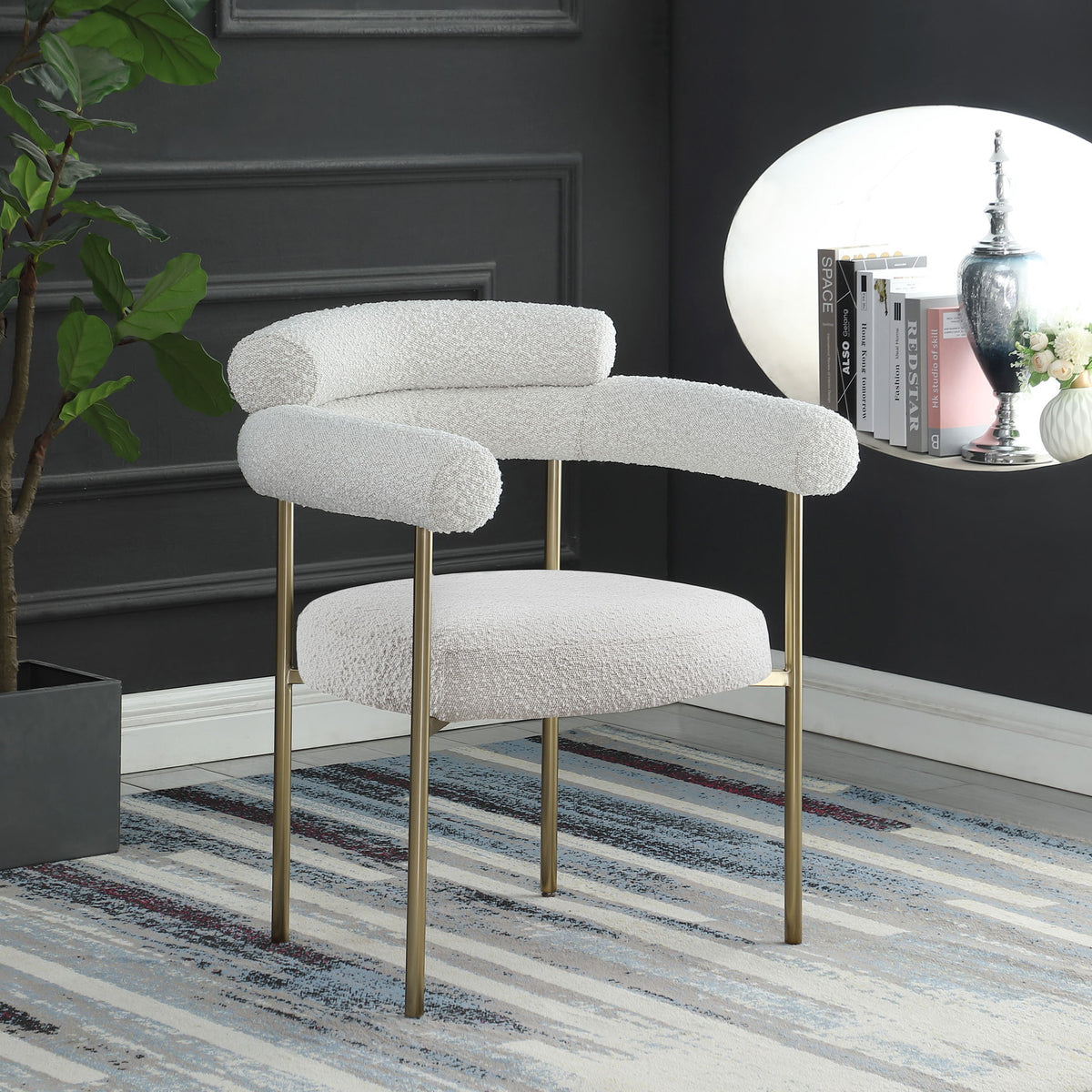 Blake - Boucle Fabric Dining Chair (Set of 2)