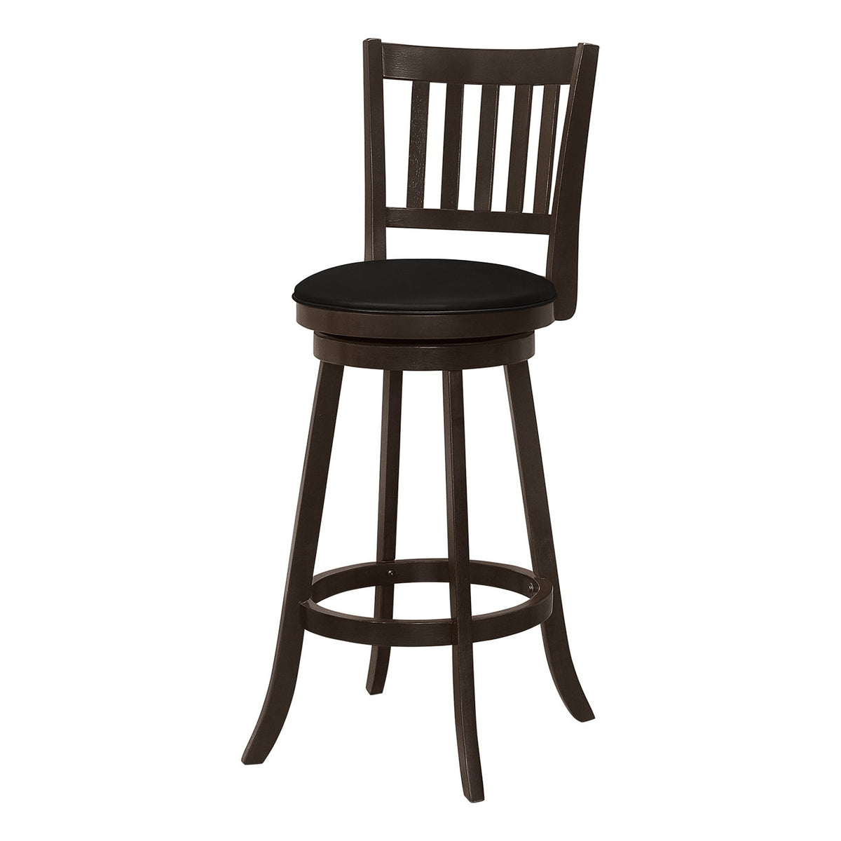 Swivel Stool Bar Height, Transitional Stylish Design (Set of 2)