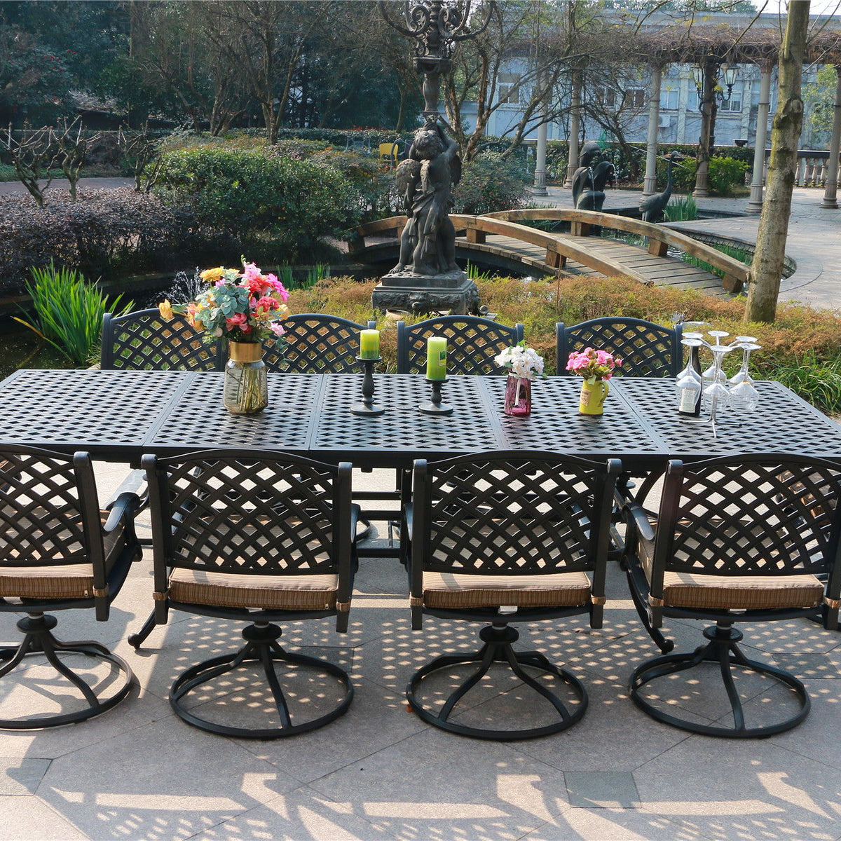 Rectangular Dining Set With Cushions
