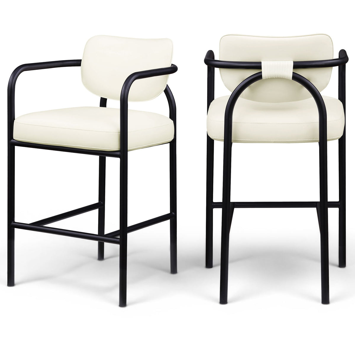 Serava - Vegan Leather Upholstered Bar Stool