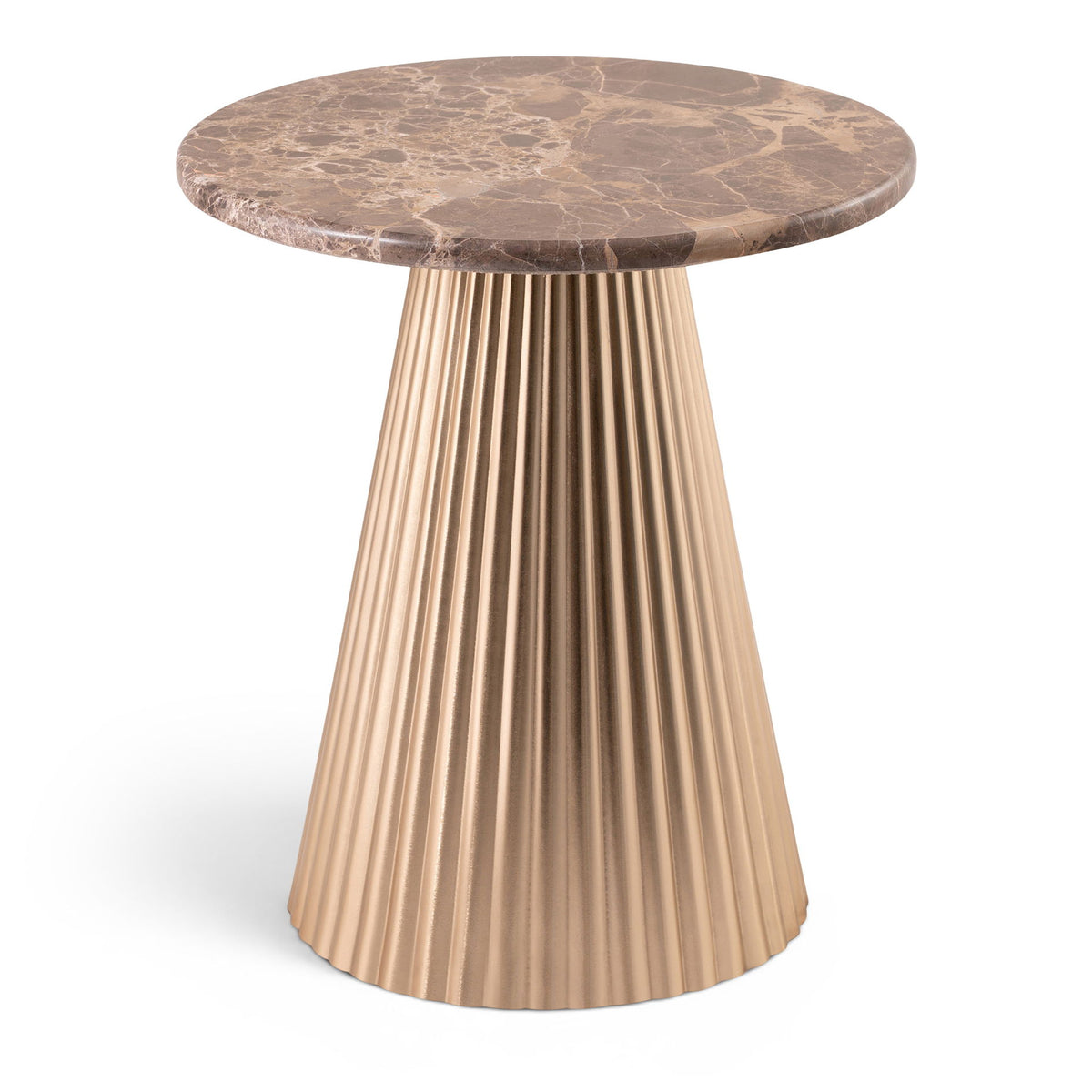 Cindra - Genuine Marble Top And Iron Base Table