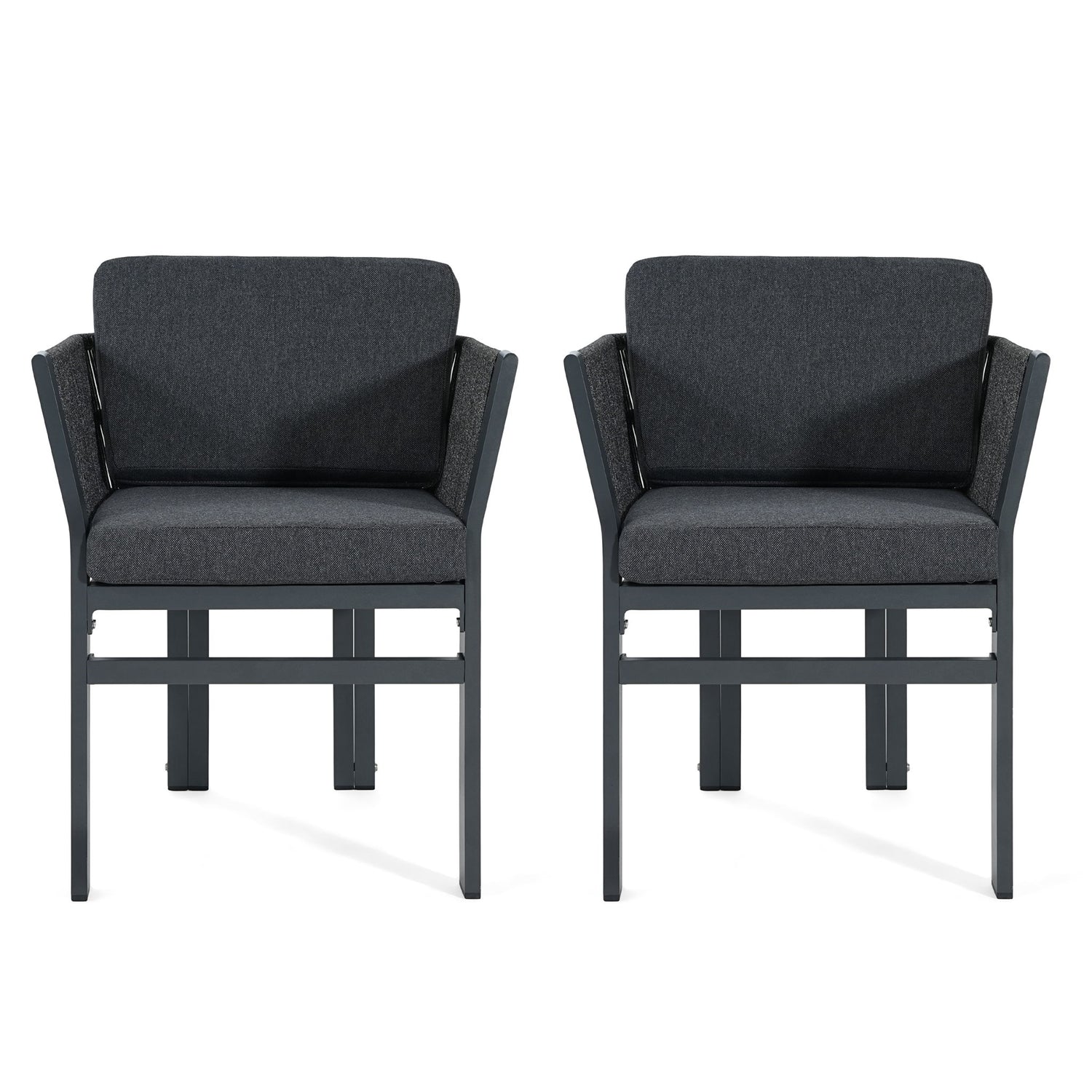 Outdoor Dining Chair, All-Weather Patio Seating For Backyard (Set of 2)