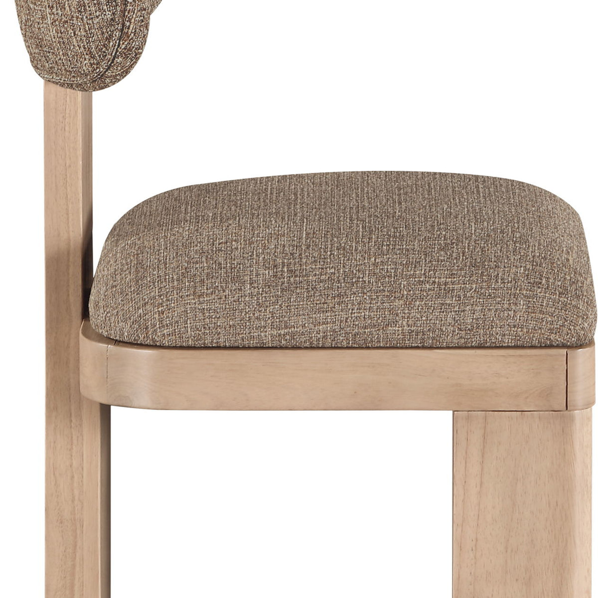Timbra - Linen Textured Fabric Upholstered Dining Chair (Set of 2) - Natural Base