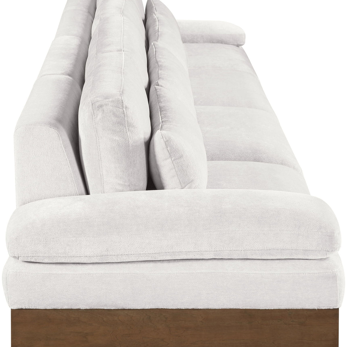 Turin - Chenille Fabric Upholstered Modular Sectional - Cream