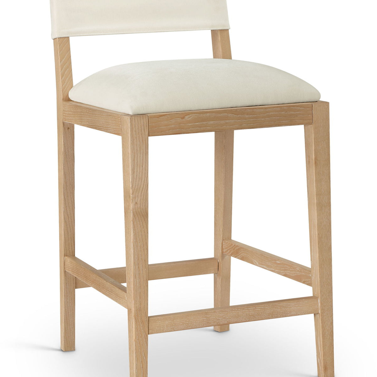 Avon - Linen Textured Performance Fabric Upholstered Counter Stool