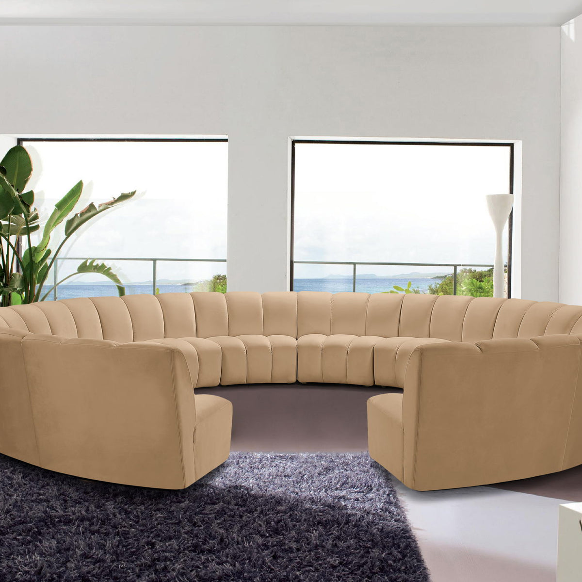 Infinity - 12 Piece Modular Sectional - Camel