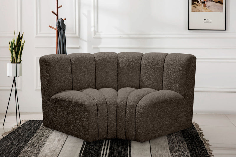 Arc - Boucle Fabric 2 Piece Modular Sofa