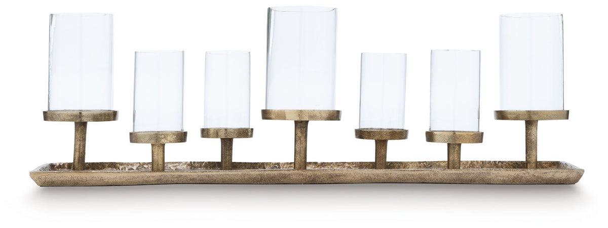 Wallmond - Antique Brass Finish - Candle Holder