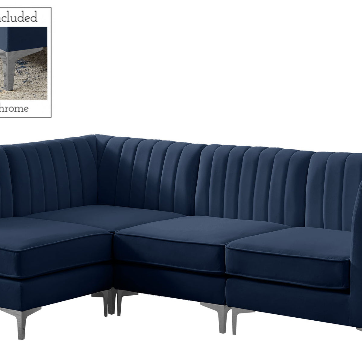 Alina - 4 Piece Modular L-Shaped Sectional
