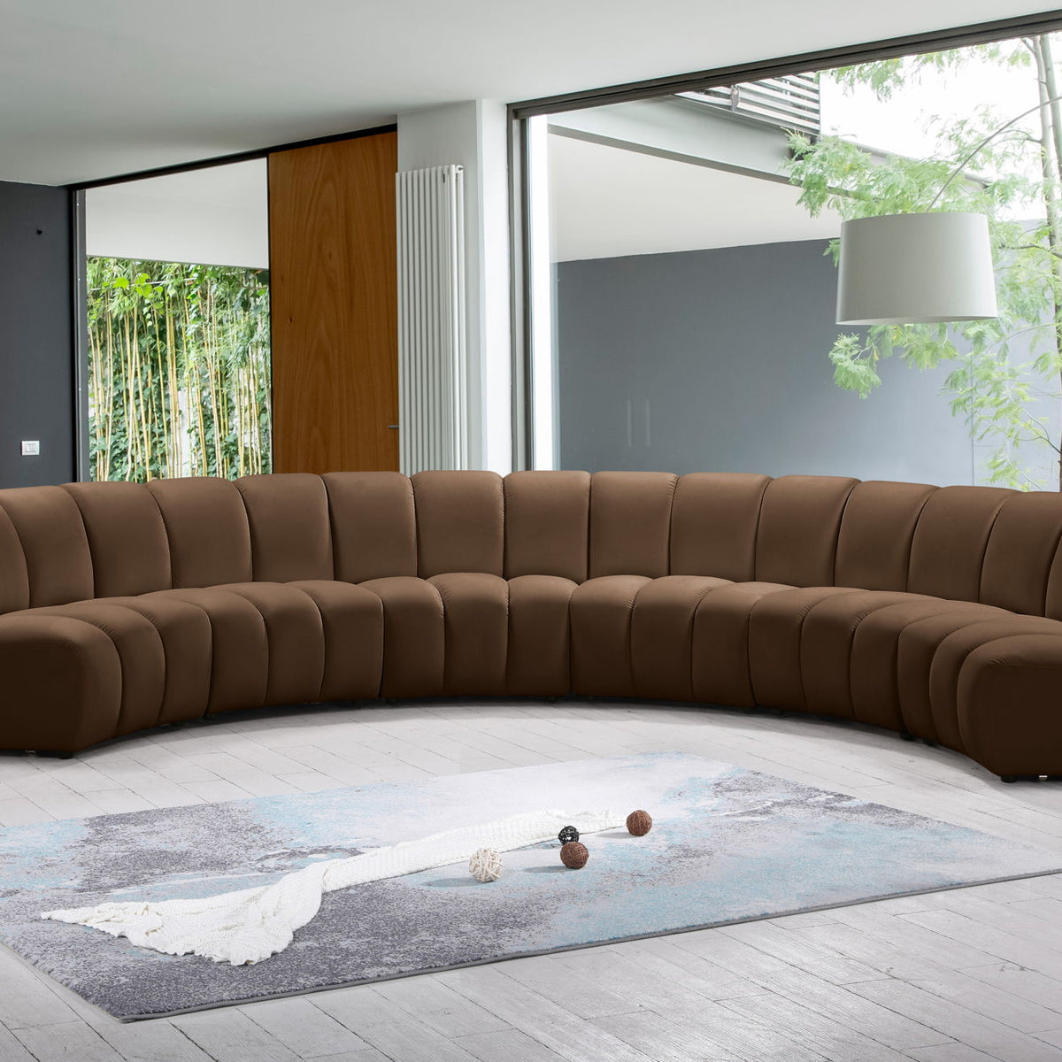 Infinity - 6 Piece Velvet Modular Sectional