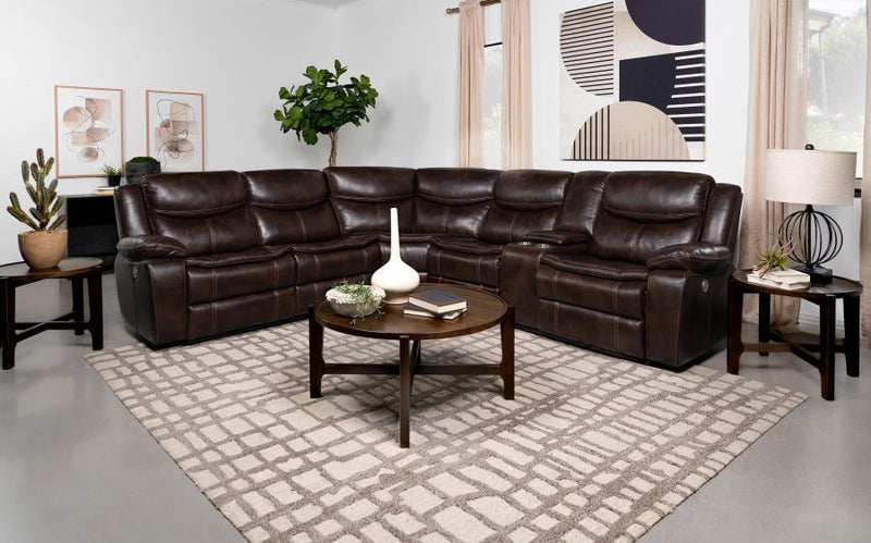 Sycamore - LAF Power Loveseat - Brown